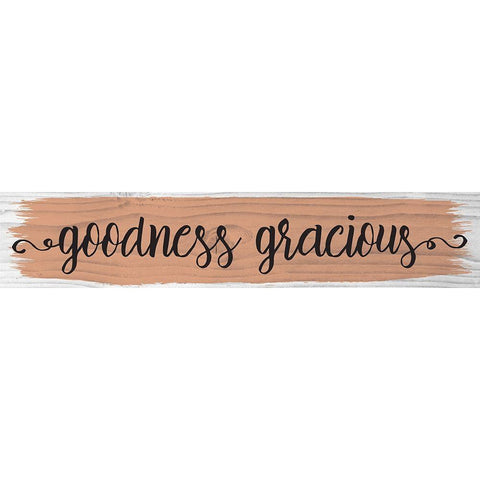 Curly Cue Color Signs 6 Gold Ornate Wood Framed Art Print with Double Matting by Hogan, Melody