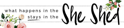 She Shet 3 White Modern Wood Framed Art Print with Double Matting by Hogan, Melody