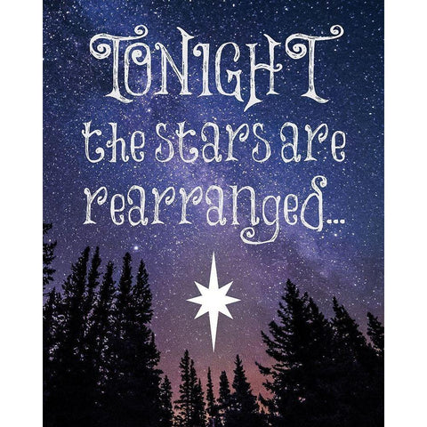 Christmas Star Trees 2 Gold Ornate Wood Framed Art Print with Double Matting by Hogan, Melody