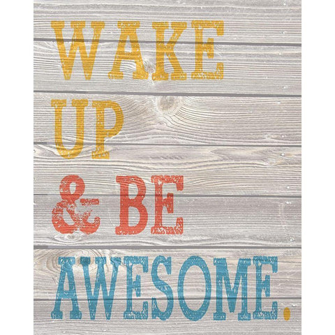Wood Panel Typography 3 Black Modern Wood Framed Art Print by Hogan, Melody