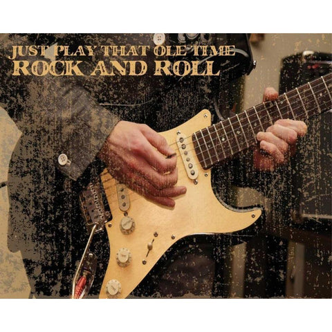 Grunge Musicians 1 Black Modern Wood Framed Art Print with Double Matting by Hogan, Melody