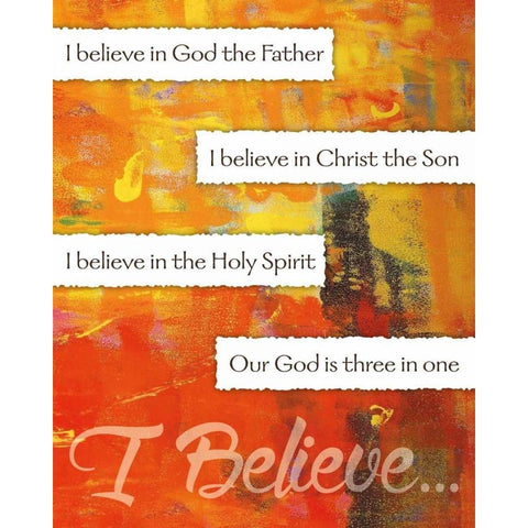 I Believe Confirmation 4 Black Modern Wood Framed Art Print by Hogan, Melody