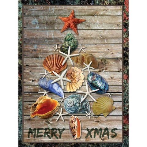 Merry Coastal 1 Black Modern Wood Framed Art Print by Hogan, Melody