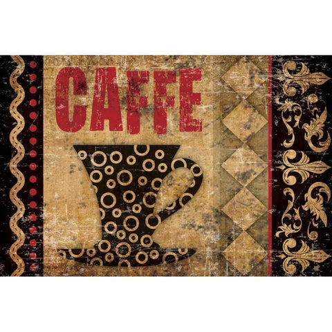 Caffe Fabuloso 2 Gold Ornate Wood Framed Art Print with Double Matting by Hogan, Melody