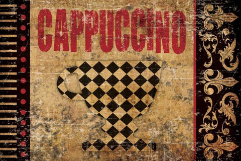 Cappuccino Fantastico 2 Black Ornate Wood Framed Art Print with Double Matting by Hogan, Melody