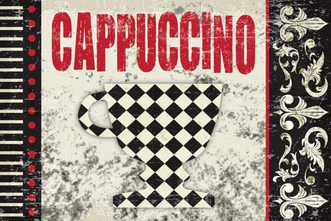 Cappuccino Fantastico 3 Black Ornate Wood Framed Art Print with Double Matting by Hogan, Melody