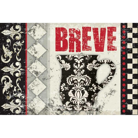 Breve Delicioso 3 Black Modern Wood Framed Art Print by Hogan, Melody