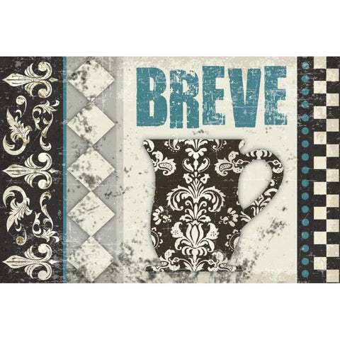 Breve Delicioso Gold Ornate Wood Framed Art Print with Double Matting by Hogan, Melody