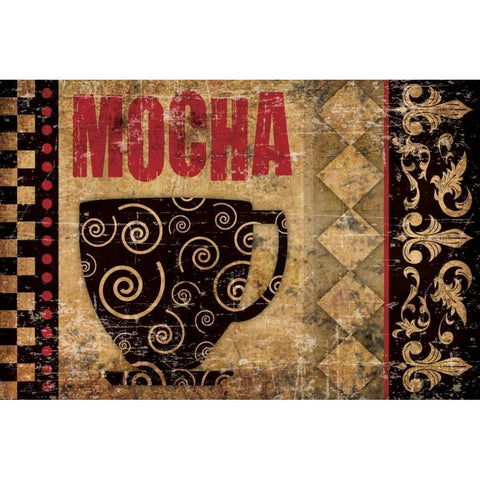 Mocha Chocolat 2 Gold Ornate Wood Framed Art Print with Double Matting by Hogan, Melody