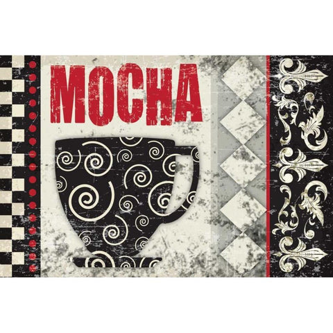 Mocha Chocolat 3 Gold Ornate Wood Framed Art Print with Double Matting by Hogan, Melody