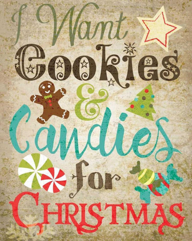 Christmas Kitchen 2 White Modern Wood Framed Art Print with Double Matting by Hogan, Melody