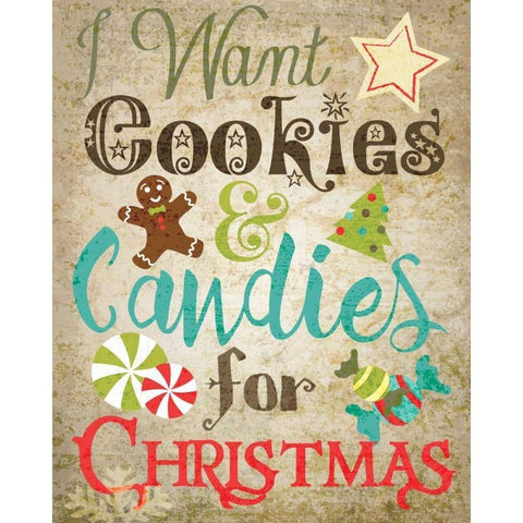 Christmas Kitchen 2 White Modern Wood Framed Art Print by Hogan, Melody