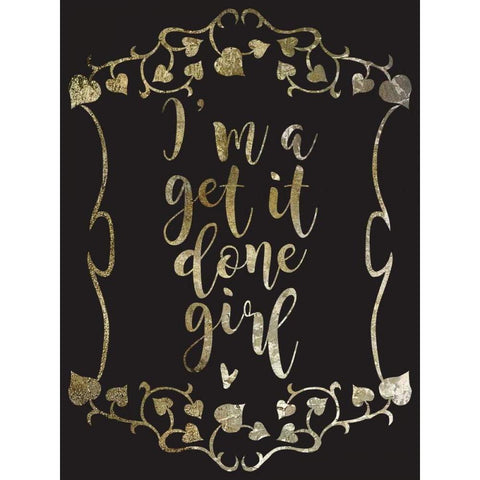 Get It Done 1 White Modern Wood Framed Art Print by Hogan, Melody