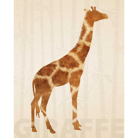 Safari Skins 1 White Modern Wood Framed Art Print by Hogan, Melody