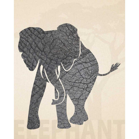 Safari Skins 2 Black Modern Wood Framed Art Print by Hogan, Melody