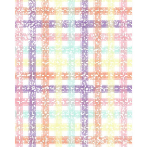 Unique Plaid Black Modern Wood Framed Art Print by Hogan, Melody