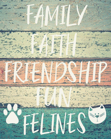 Fun Felines Black Ornate Wood Framed Art Print with Double Matting by Hogan, Melody
