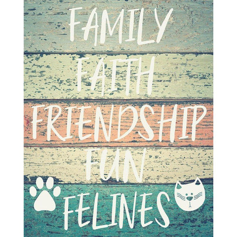 Fun Felines Black Modern Wood Framed Art Print by Hogan, Melody