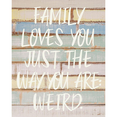 Funny Family 1 Black Modern Wood Framed Art Print by Hogan, Melody
