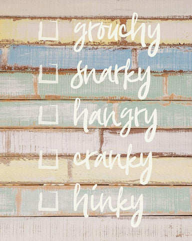 Funny Family 2 White Modern Wood Framed Art Print with Double Matting by Hogan, Melody