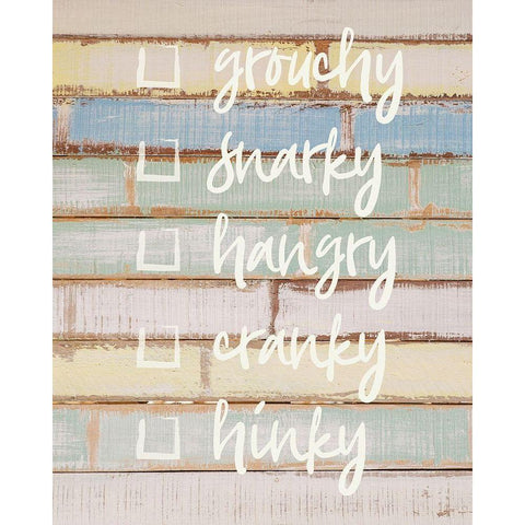 Funny Family 2 Black Modern Wood Framed Art Print by Hogan, Melody