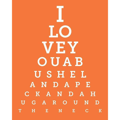 Colorful Eye Chart 3 Gold Ornate Wood Framed Art Print with Double Matting by Hogan, Melody