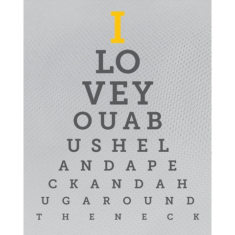 Colorful Eye Chart 5 Black Modern Wood Framed Art Print by Hogan, Melody