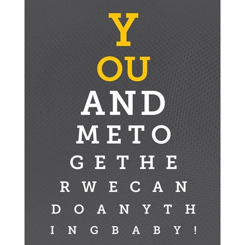 Colorful Eye Chart 6 Gold Ornate Wood Framed Art Print with Double Matting by Hogan, Melody