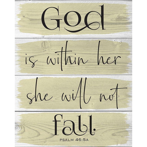 God Wood Panels 2 Black Modern Wood Framed Art Print with Double Matting by Hogan, Melody