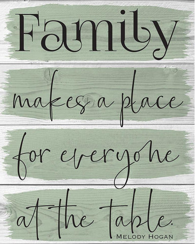 Life Wood Panels  Color 1 White Modern Wood Framed Art Print with Double Matting by Hogan, Melody