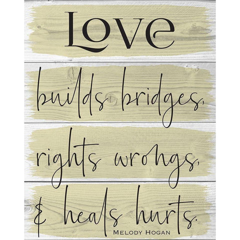 Life Wood Panels  Color 2 White Modern Wood Framed Art Print by Hogan, Melody