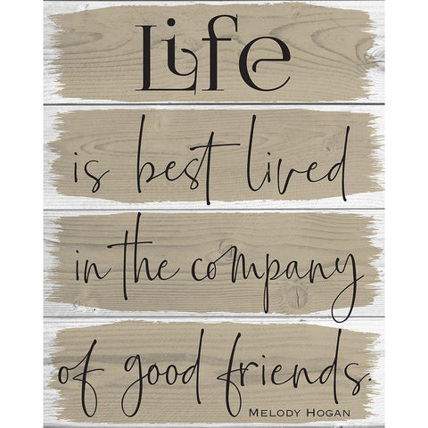 Life Wood Panels  Color 4 Black Modern Wood Framed Art Print by Hogan, Melody
