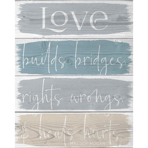Spring Bridges 1 Black Modern Wood Framed Art Print with Double Matting by Hogan, Melody