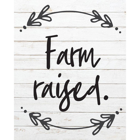 Farm Raised 5 White Modern Wood Framed Art Print by Hogan, Melody