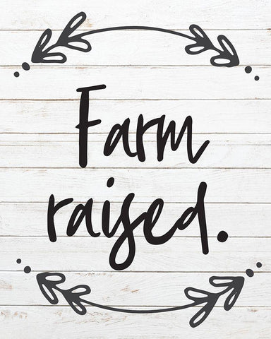 Farm Raised 5 Black Ornate Wood Framed Art Print with Double Matting by Hogan, Melody