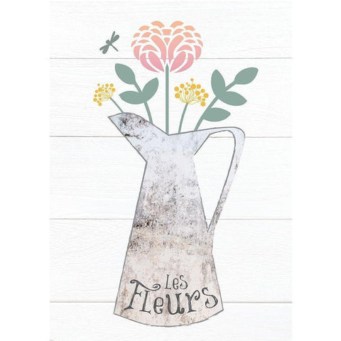 Pitcher Botanicals Pastel 1 Black Modern Wood Framed Art Print by Hogan, Melody