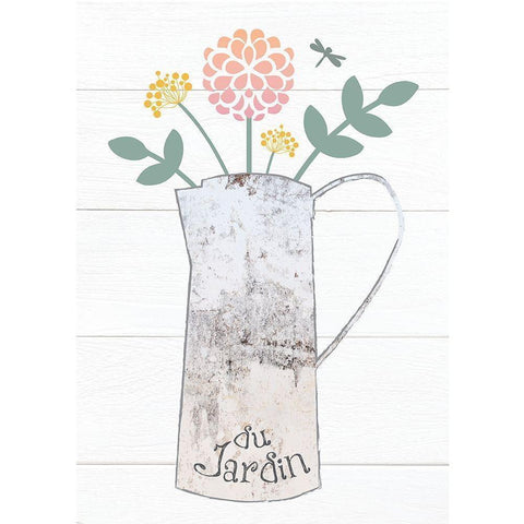 Pitcher Botanicals Pastel 2 Black Modern Wood Framed Art Print with Double Matting by Hogan, Melody