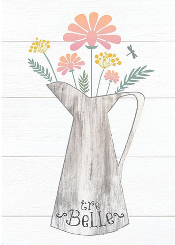 Pitcher Botanicals Pastel 5 Black Ornate Wood Framed Art Print with Double Matting by Hogan, Melody