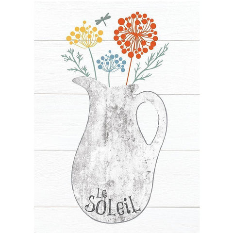 Pitcher Botanicals Primary 3 Black Modern Wood Framed Art Print by Hogan, Melody