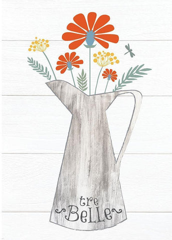 Pitcher Botanicals Primary 5 Black Ornate Wood Framed Art Print with Double Matting by Hogan, Melody