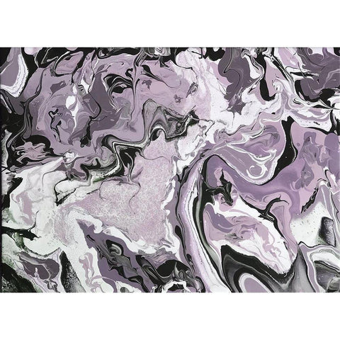 Abide Plum Gold Ornate Wood Framed Art Print with Double Matting by Hogan, Melody