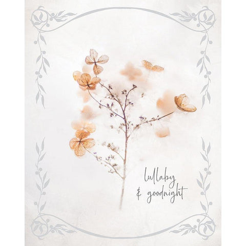 Baby Floral 3 White Modern Wood Framed Art Print by Hogan, Melody