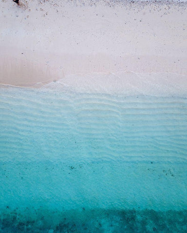 By the Sea 1 White Modern Wood Framed Art Print with Double Matting by Hogan, Melody