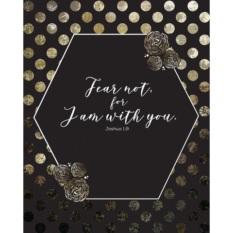 Gold Foil I Am 3 Black Modern Wood Framed Art Print by Hogan, Melody