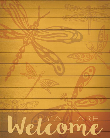 Welcome Summer Flag 3 White Modern Wood Framed Art Print with Double Matting by Hogan, Melody