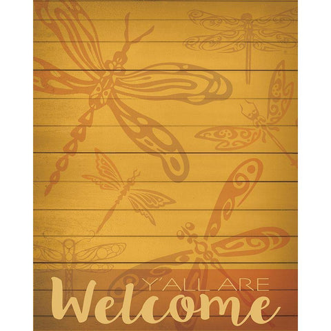 Welcome Summer Flag 3 White Modern Wood Framed Art Print by Hogan, Melody