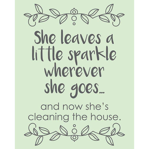 She Leaves Black Modern Wood Framed Art Print by Hogan, Melody