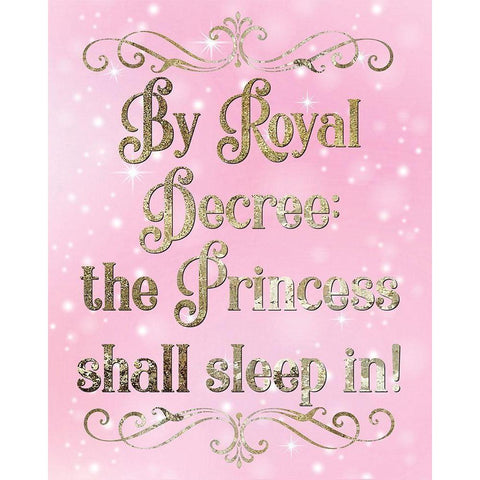 Princess Sparkle 4 Gold Ornate Wood Framed Art Print with Double Matting by Hogan, Melody