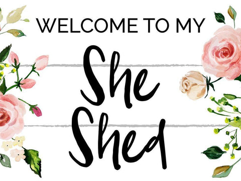 She Shet 1 Black Ornate Wood Framed Art Print with Double Matting by Hogan, Melody