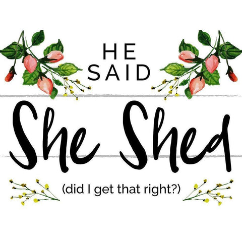 She Shet 2 Black Modern Wood Framed Art Print with Double Matting by Hogan, Melody